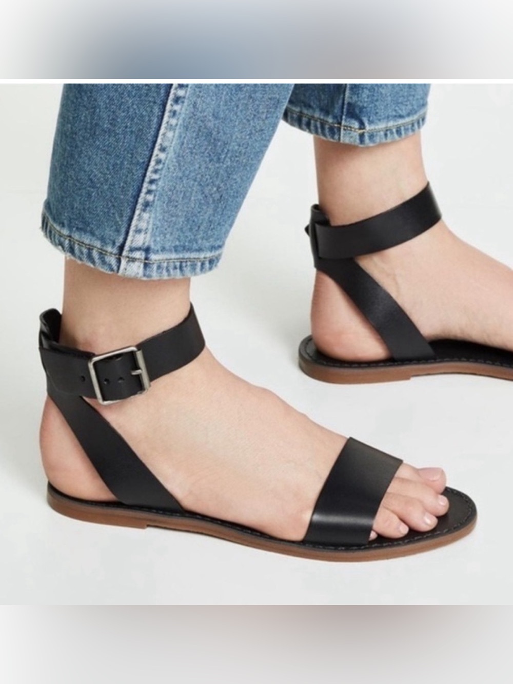 Madewell The Boardwalk Ankle-Strap Sandal